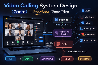 Designing Zoom (Video Calling App) - Frontend System Design