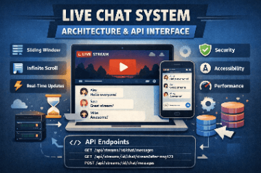 Designing YouTube Live Commentary (Live Chat) — Frontend System Design